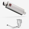 Lextek Stainless Steel OP1 Matt Exhaust System 350mm for Suzuki GSX 1300 R Hayabusa (99-07)