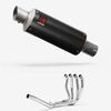 Lextek Carbon Fibre GP8C GP Stubby Exhaust System 240mm for Suzuki GSX 1300 R Hayabusa (99-07)