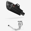 Lextek Carbon Fibre XP8C Exhaust System 210mm for Kawasaki ZX-6R Ninja (09-20)