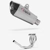 Lextek Stainless Steel XP10 Matt Exhaust System 210mm for Kawasaki ZX-6R Ninja (09-20)