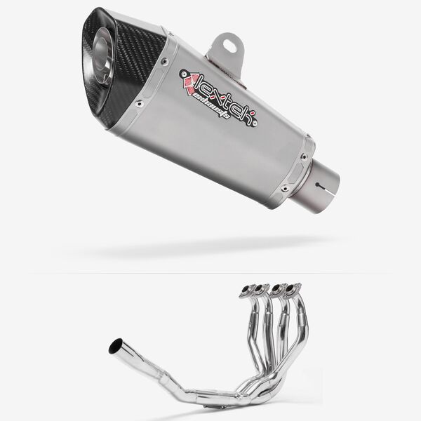 Lextek Stainless Steel XP10 Matt Exhaust System 210mm for Kawasaki ZX-6R Ninja (09-20)