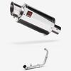 Lextek Stainless Steel YP4 Stubby Exhaust System 200mm for Yamaha YZF-R125 / MT-125 (14-18)