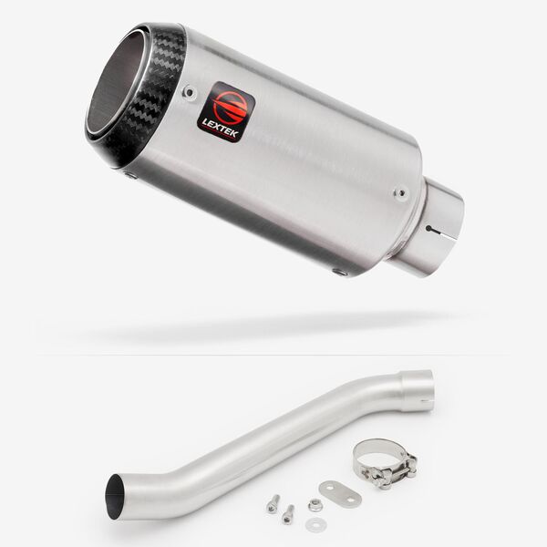 Lextek Matt Stainless Steel CP1 150mm Exhaust with Link Pipes