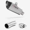 Lextek Stainless Steel XP10 Matt Exhaust 210mm with Link Pipe for Suzuki GSXR 1000 (12-22)