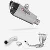 Lextek Stainless Steel XP10 Matt Exhaust System 210mm for Kawasaki Z900 (17-19)