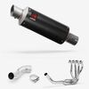 Lextek Carbon Fibre GP8C GP Stubby Exhaust System 240mm for Kawasaki Z900 (17-19)