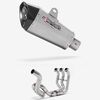 Lextek Stainless Steel XP10 Matt Exhaust System 210mm High Level for Yamaha MT-09 (13-20)