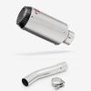 Lextek Stainless Steel CP1 Matt Carbon Tip Exhaust 150mm with Link Pipe for Yamaha XJR 1300 (07-16)