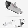 Lextek Stainless Steel XP10 Matt Exhaust System 210mm for Suzuki GSF 600/650/1200 Bandit (95-06)