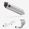 Lextek Brushed Stainless Steel RP1 400mm Exhaust System for Suzuki GSF 600/650/1200 Bandit (95-06)