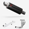 Lextek Carbon Fibre GP8C GP Stubby Exhaust System 240mm for Suzuki GSF 600/650/1200 Bandit (95-06)