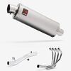 Lextek Stainless Steel OP1 Matt Exhaust System 350mm for Suzuki GSF 600/650/1200 Bandit (95-06)