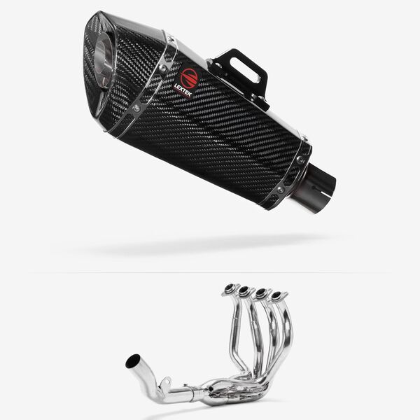 Lextek XP8C Carbon Fibre Exhaust System 210mm for Lextek