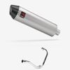 Lextek Brushed Stainless Steel RP1 400mm Exhaust System for Lexmoto Michigan 125