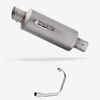 Lextek Stainless Steel GP1 Matt GP Stubby Exhaust System 240mm for Lexmoto ZSB 125