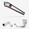 Lextek Polished Stainless Steel MP4 300mm Exhaust System for Kawasaki Z900