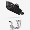 Lextek XP8C Carbon Fibre Exhaust System 210mm High Level for Yamaha MT-09 (13-20)