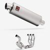 Lextek Stainless Steel OP1 Matt Exhaust System 350mm High Level for Yamaha MT-09 (13-20)
