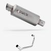 Lextek GP1 Matt S/Steel GP Stubby Exhaust System 240mm