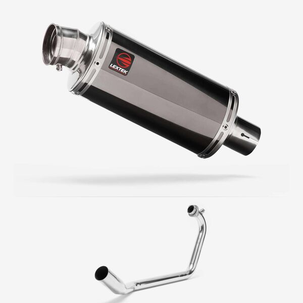 Lextek Dark Tint Stainless Steel OP16 Full Exhaust System 250mm