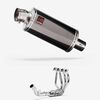 Lextek Smoked Stainless Steel OP16 250mm Exhaust System for Kawasaki Z800 (13-16)