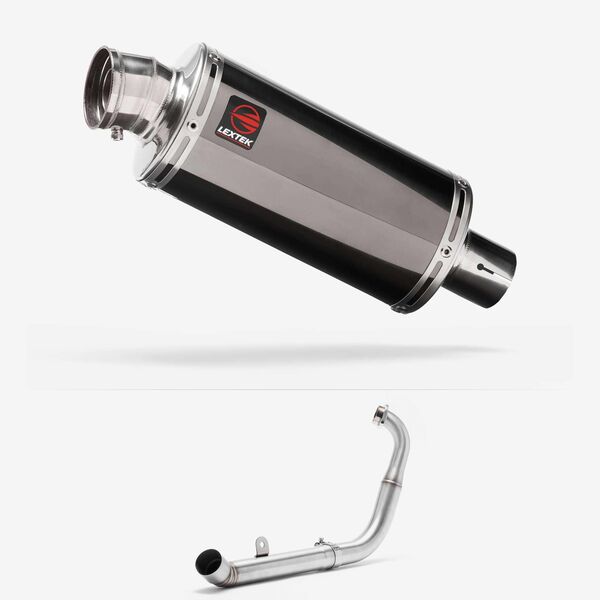 Lextek Dark Tint Stainless Steel OP16 Full Exhaust System 250mm