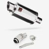Lextek Stainless Steel YP4 Stubby Exhaust 200mm with Link Pipe for Kawasaki Versys-X 300 (17-18)