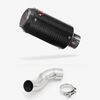 Lextek Carbon Fibre CP8C Exhaust 150mm with Link Pipe for Kawasaki Z900 (17-19)