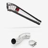 Lextek Polished Stainless Steel MP4 300mm Exhaust System for Kawasaki Z900 (17-19)