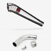 Lextek Stainless Steel MP4 Megaphone Exhaust 300mm with Link Pipe for Honda CB1000R (08-17)
