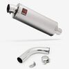 Lextek Stainless Steel OP1 Matt Exhaust 350mm with Link Pipe for Honda CB1000R (08-17)
