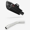 Lextek Carbon Fibre XP8C 210mm Exhaust with Link Pipe for Triumph Tiger 800 (10-19)
