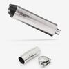 Lextek Stainless Steel RP1 Gloss Oval Exhaust 400mm with Link Pipe
