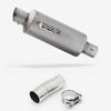 Lextek Stainless Steel GP1 Matt GP Stubby Exhaust 240mm with Link Pipe