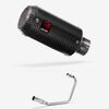 Lextek Carbon Fibre CP8C 150mm Exhaust System for Kiden Aries, Pisces, Aquarius and Lexmoto Oregon,
