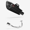 Lextek Stainless Steel XP8C Carbon Fibre Exhaust System 210mm for Lexmoto Diablo 125 / SRT125