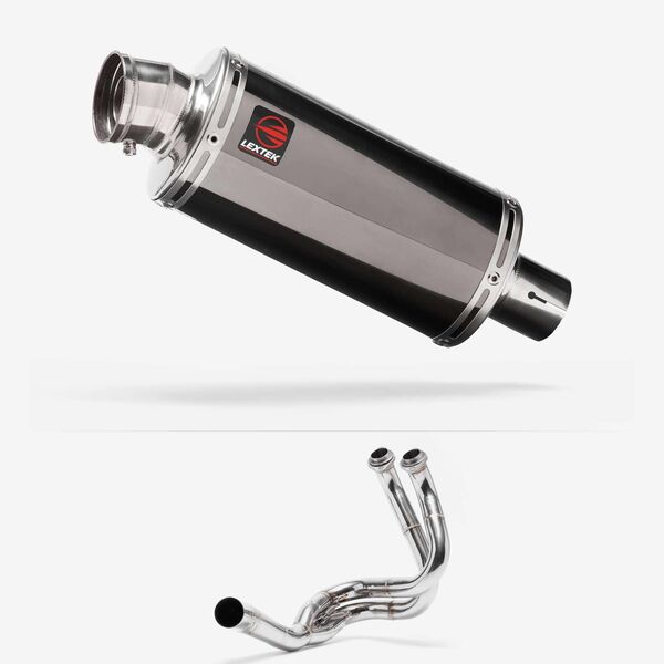 Lextek Dark Tint Stainless Steel OP16 Full Exhaust System 250mm