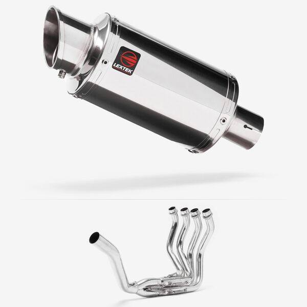Lextek Stainless Steel YP4 Stubby Exhaust System 200mm Single Sided Exhaust System