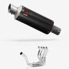 Lextek Carbon Fibre GP8C GP Stubby Exhaust System 240mm Single Sided