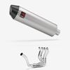 Lextek Brushed Stainless Steel RP1 400mm Single Sided Exhaust System