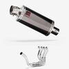 Lextek Smoked Stainless Steel OP16 250mm Single Sided Exhaust System