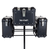 Lextek Aluminium Complete Luggage Set 95Litre for BMW F650 (00-07) Black