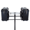 Lextek Aluminium Pannier Set 62Litre with Mounting Brackets for BMW F650 (00-07) Black