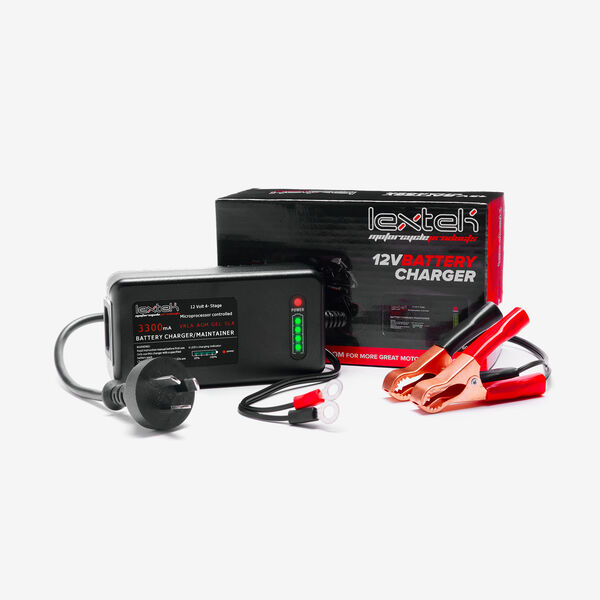 Lextek 12v Battery Optimizer Charger with Australian Plug